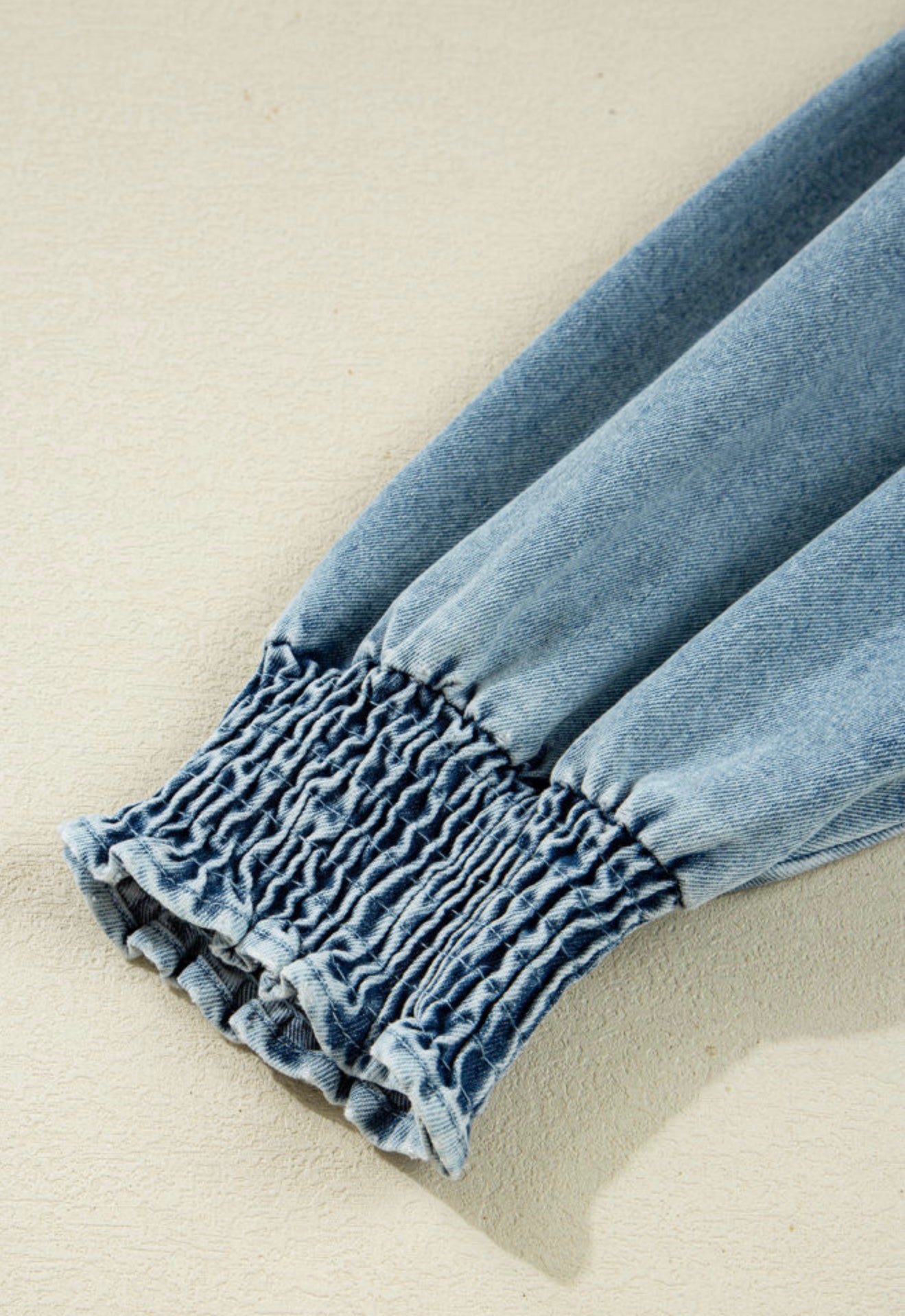 A16 Soft Denim Dress with Pearl Snap Buttons