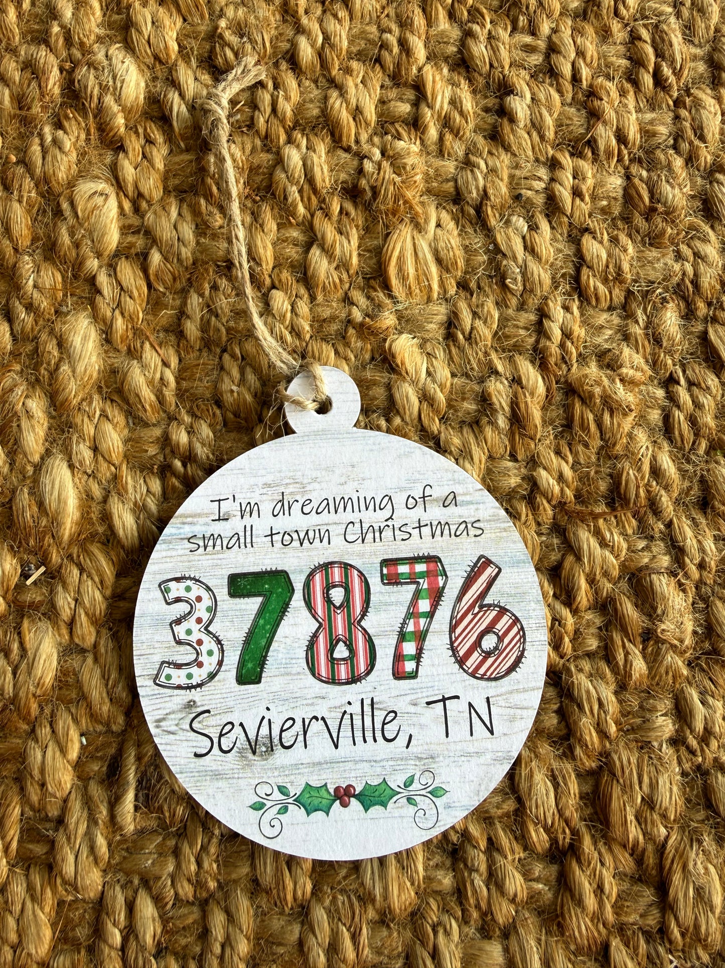 37876 Handmade Wooden Ornament