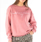Pink washed sweatshirt with "Make Heaven Crowded" sentiment, comfortable everyday style by Ivy's Gifts & Boutique.