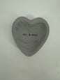Gray Wooden Mr. And Mrs. Trinket Dish