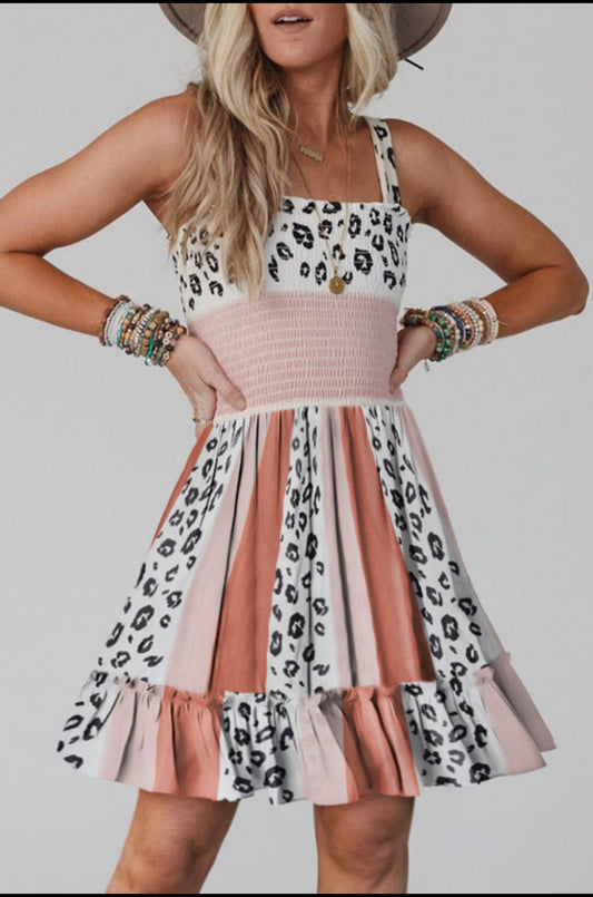 Animal Print Accent Sundress