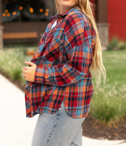 Multi color flannel