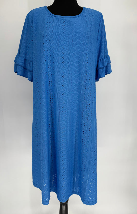 Royal Blue Fully Lined Loose Fit Dress