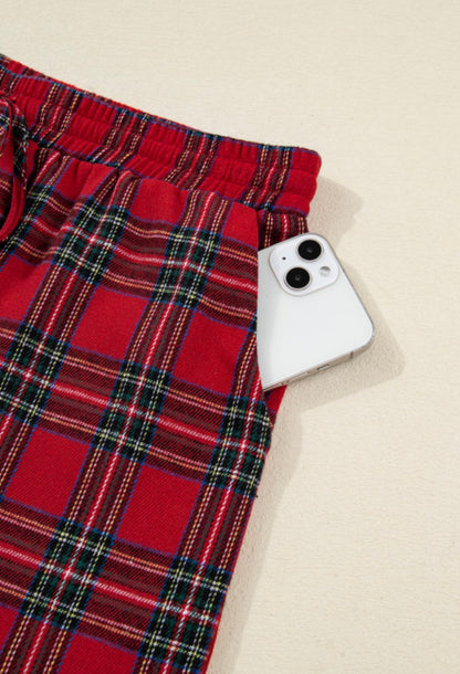 Tartan Plaid 2 Piece Christmas Pajama Set