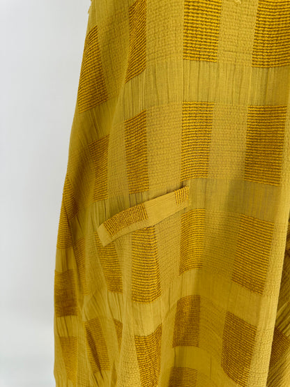 Umgee Green Yellow Sleeveless Dress