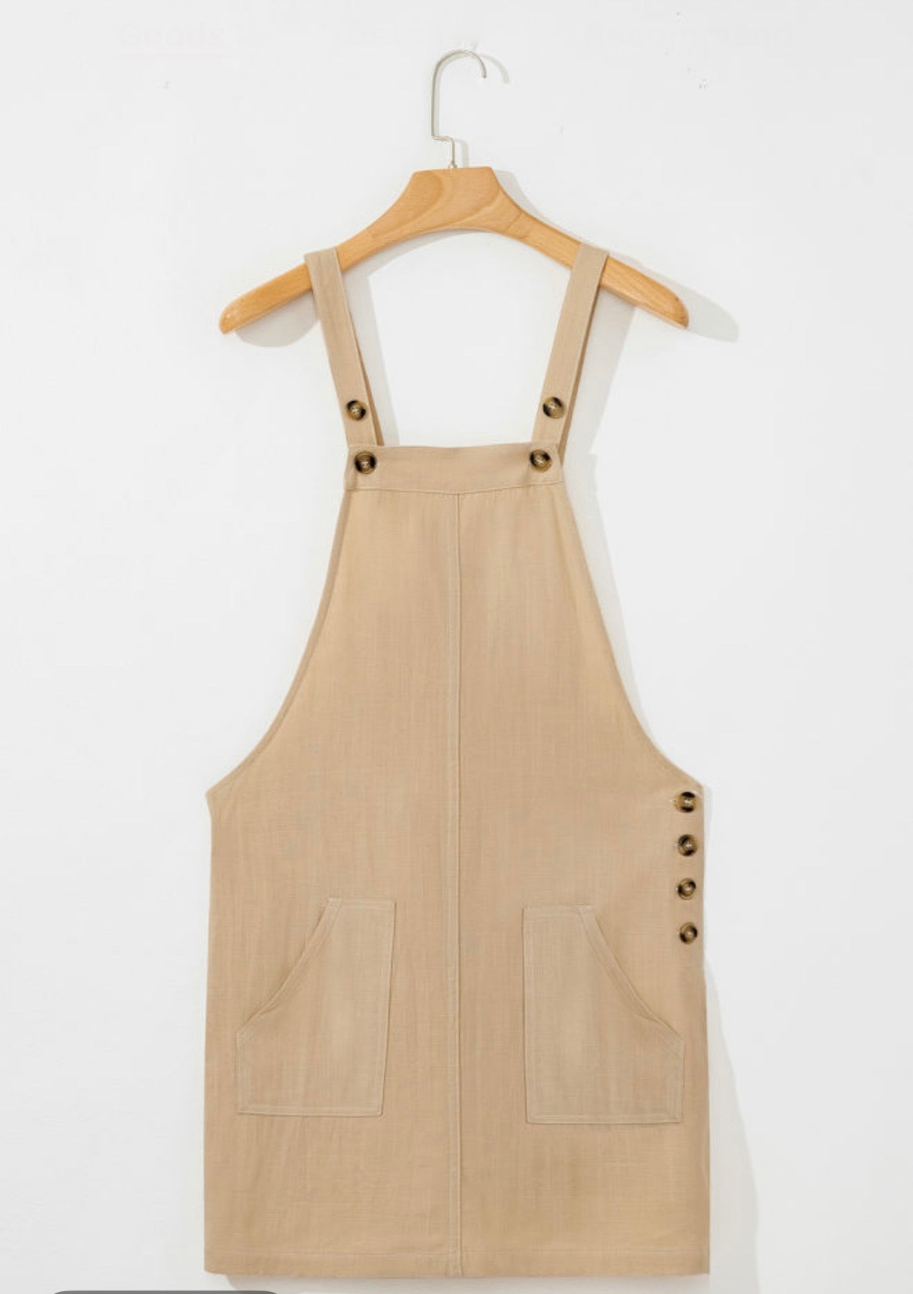 Beige Overall Style Jumper