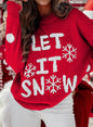 Let It Snow Red Sweater