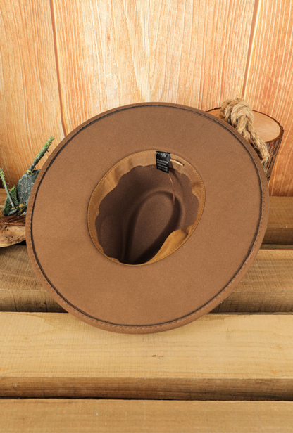 Brown Felted Hat