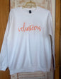 TVG Volunteers Script White Sweatshirt