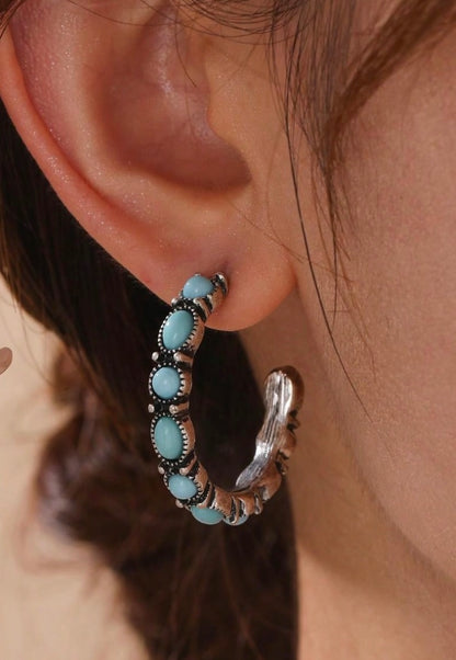 Faux Turquoise Earrings