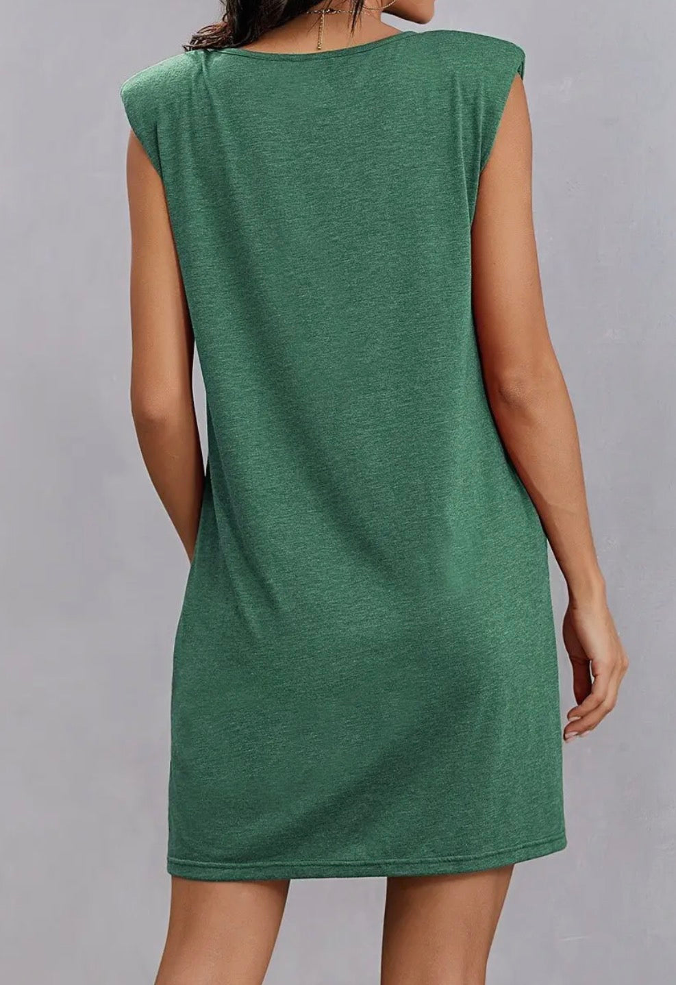 Green Sleek Comfort Sleeveless Dress - Ivy's Gifts & Boutique