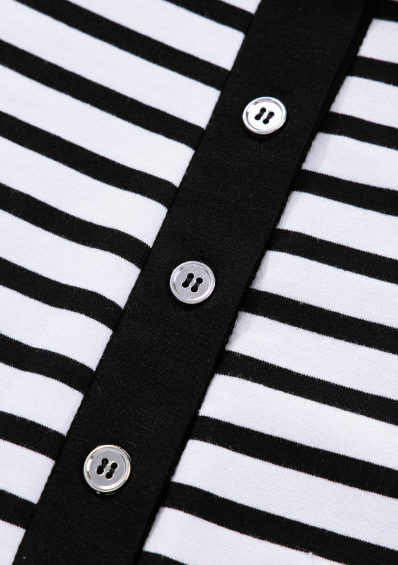 A32 Black and White Stripe Dress with Pocketd - Ivy's Gifts & Boutique