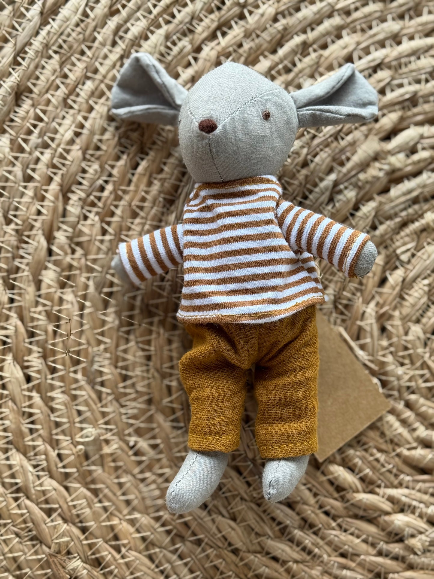 A79 Little Lovies fabric animals in various colors, showcasing soft textures and adorable designs for children.