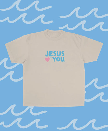 A77 Jesus Loves You Living Waters T Shirt - Ivy's Gifts & Boutique