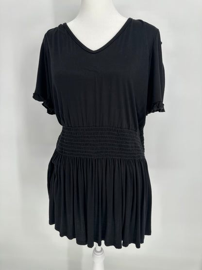 Black Top with Elastic Waist