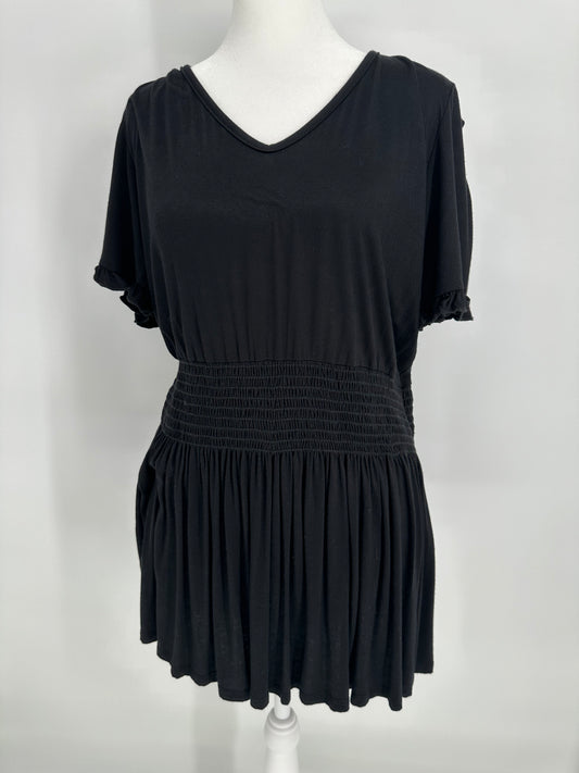Black Top with Elastic Waist