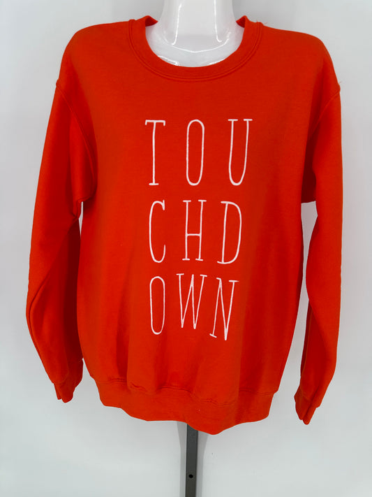 Orange Touchdown Sweatshirt