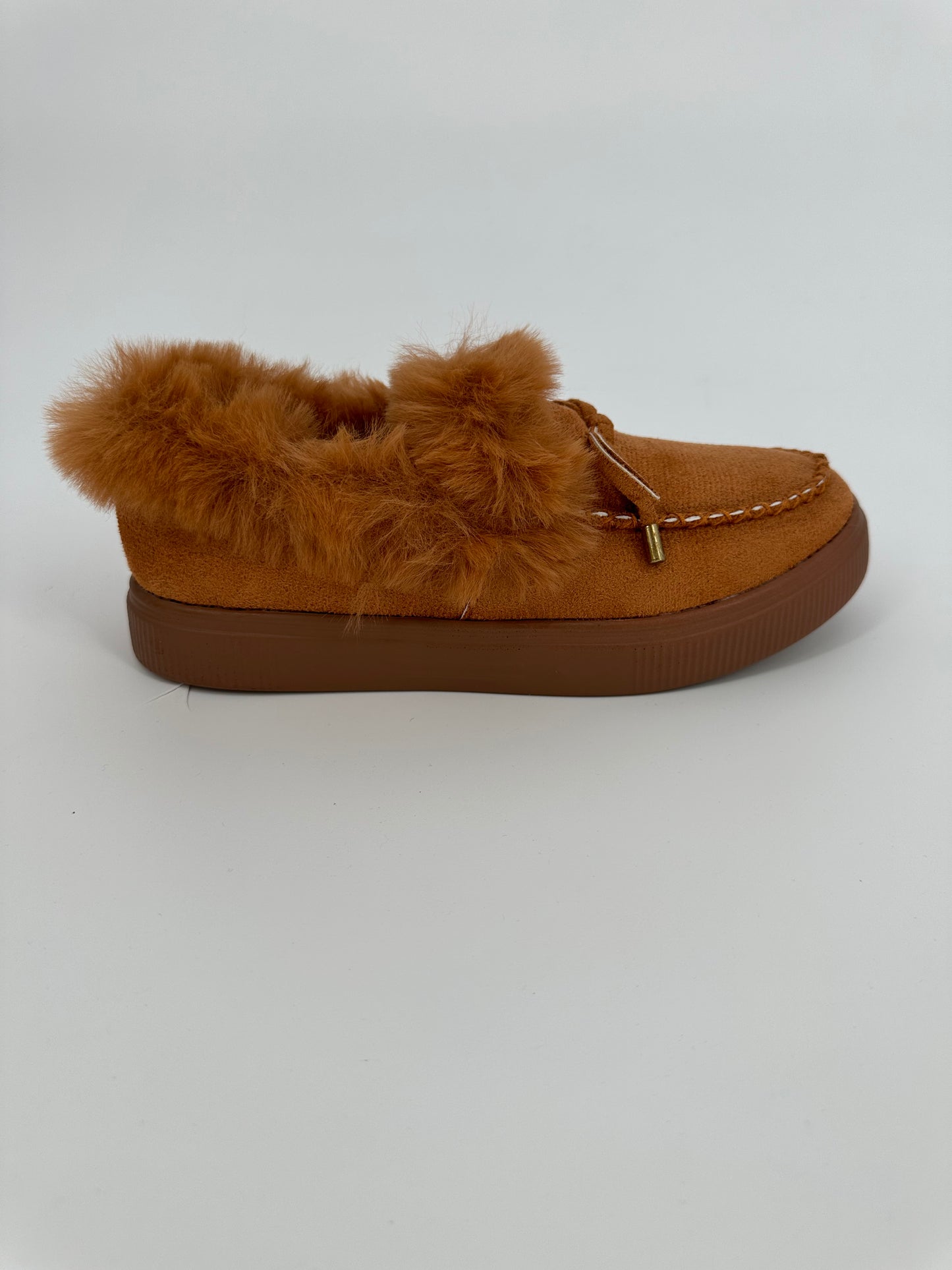 Camel Color Fur Bootie