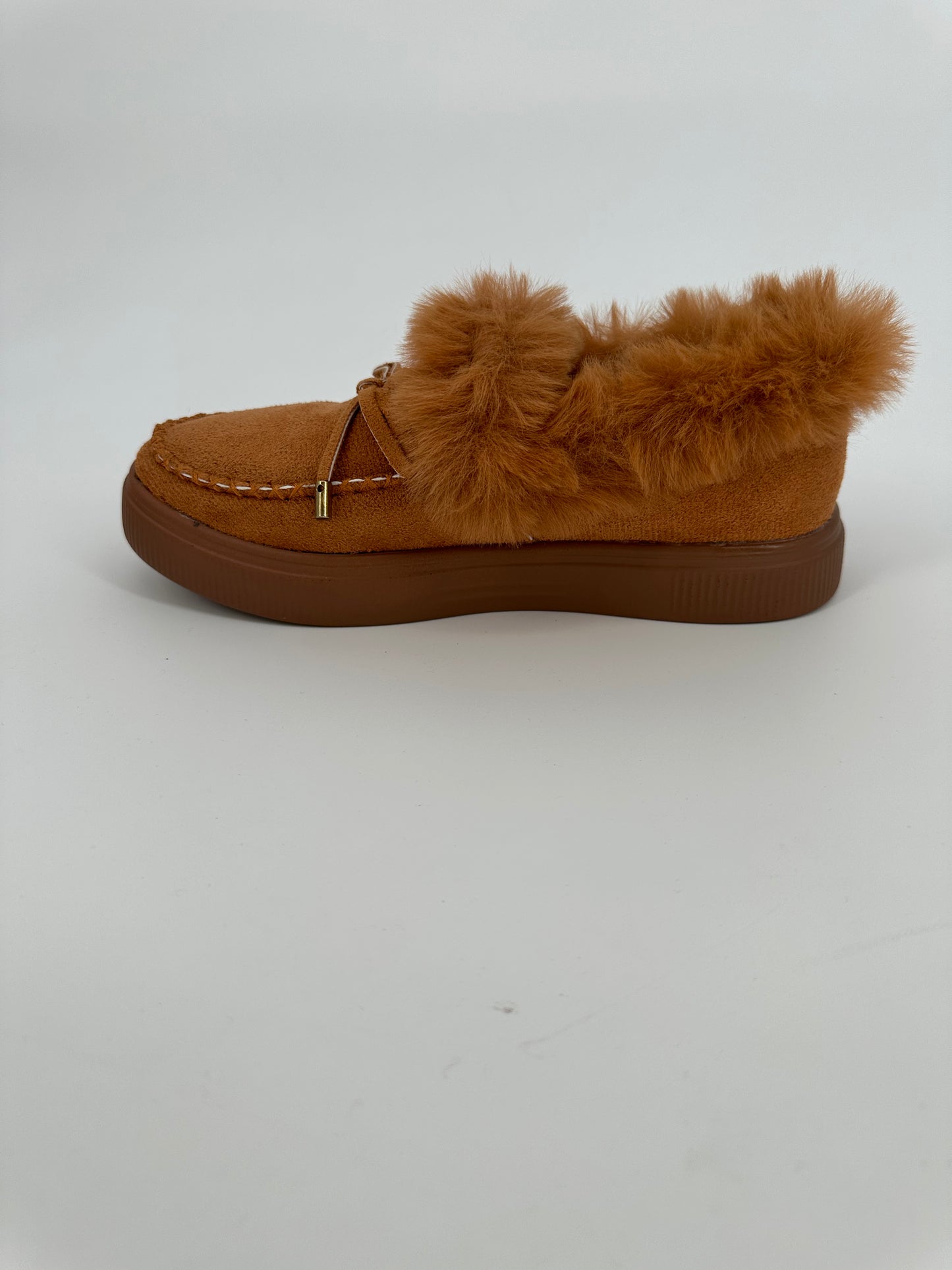 Camel Color Fur Bootie