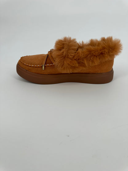 Camel Color Fur Bootie