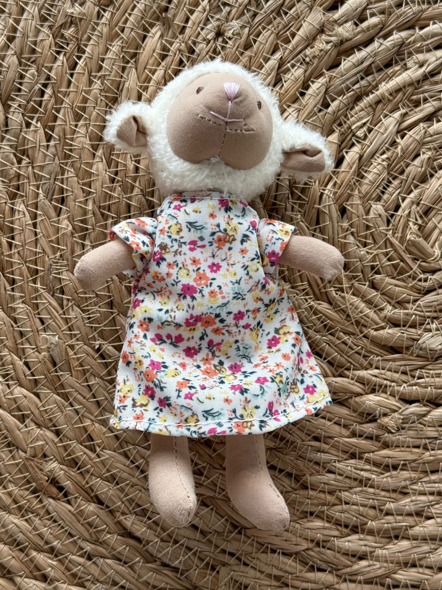 Soft A79 Little Lovies fabric animals in various colors, featuring cute designs and plush textures for kids.