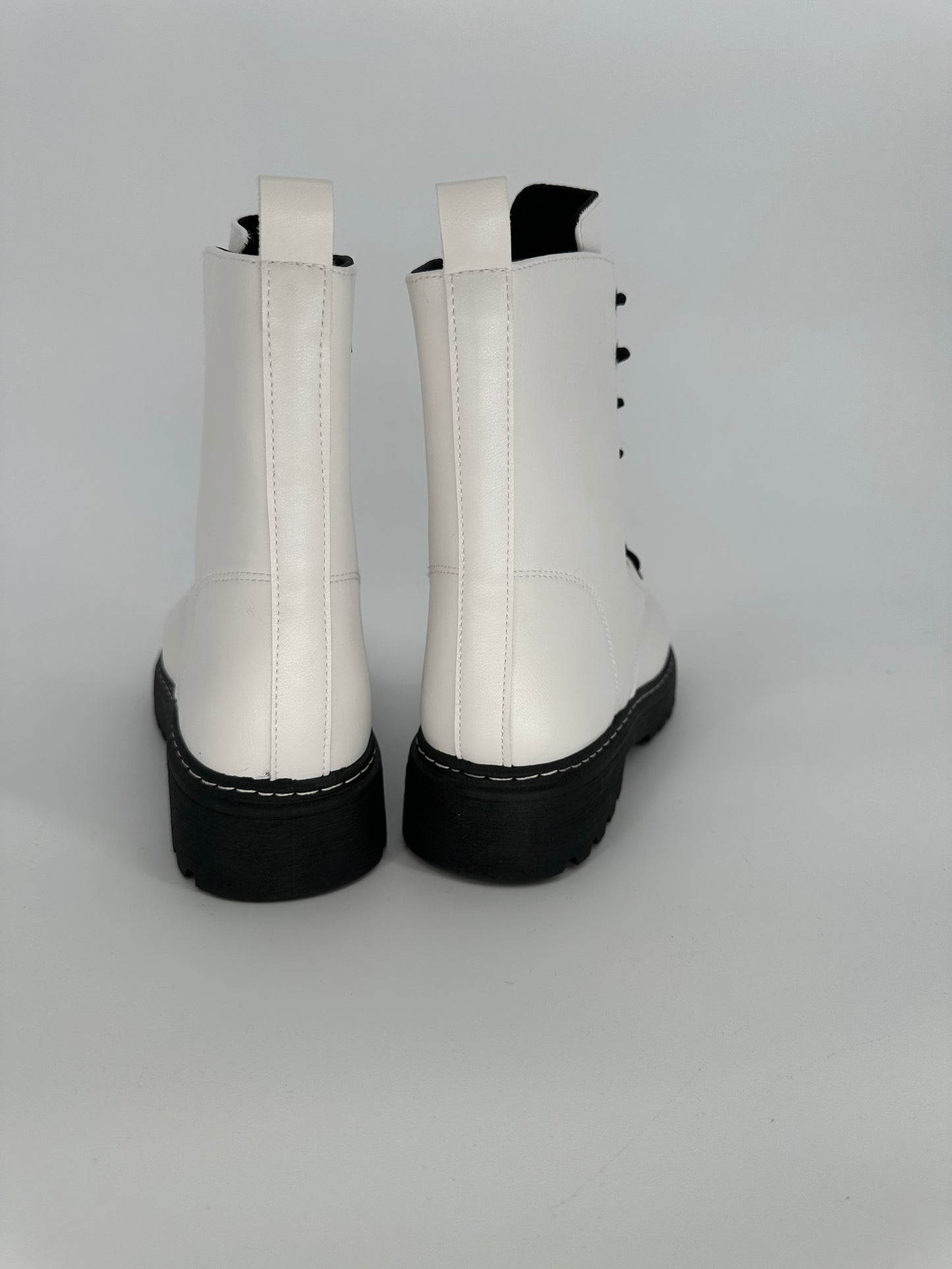White Dr. Marten Dupe Lace-up Boot