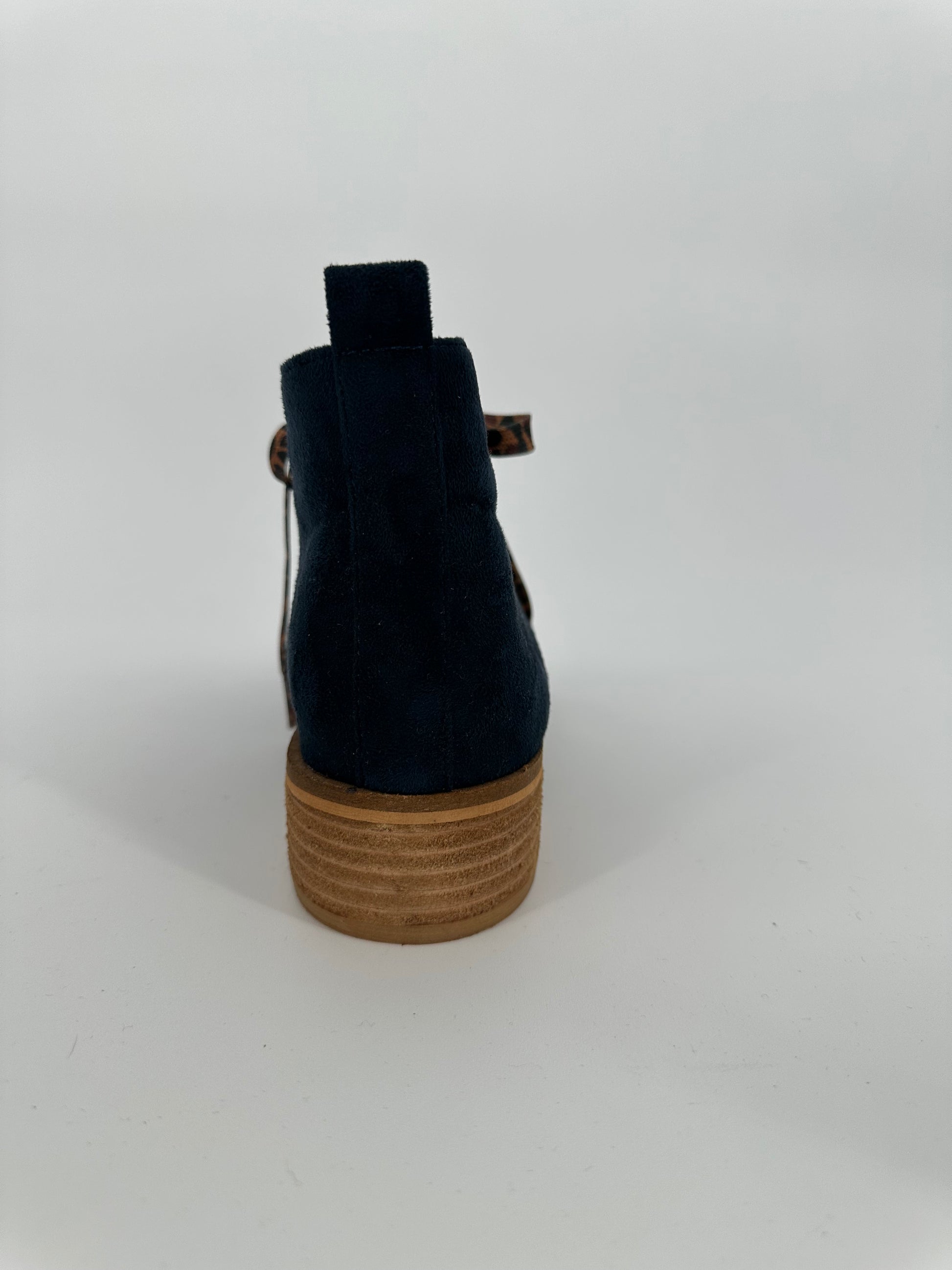 Navy suede lace up boot - Ivy's Gifts & Boutique