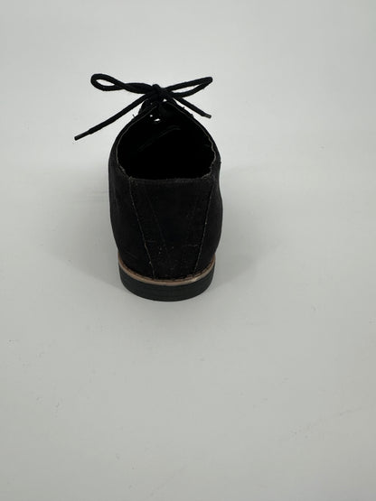 Black Suede Wing Tip Style Shoe