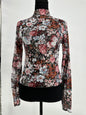 Floral Sheer Mesh Top
